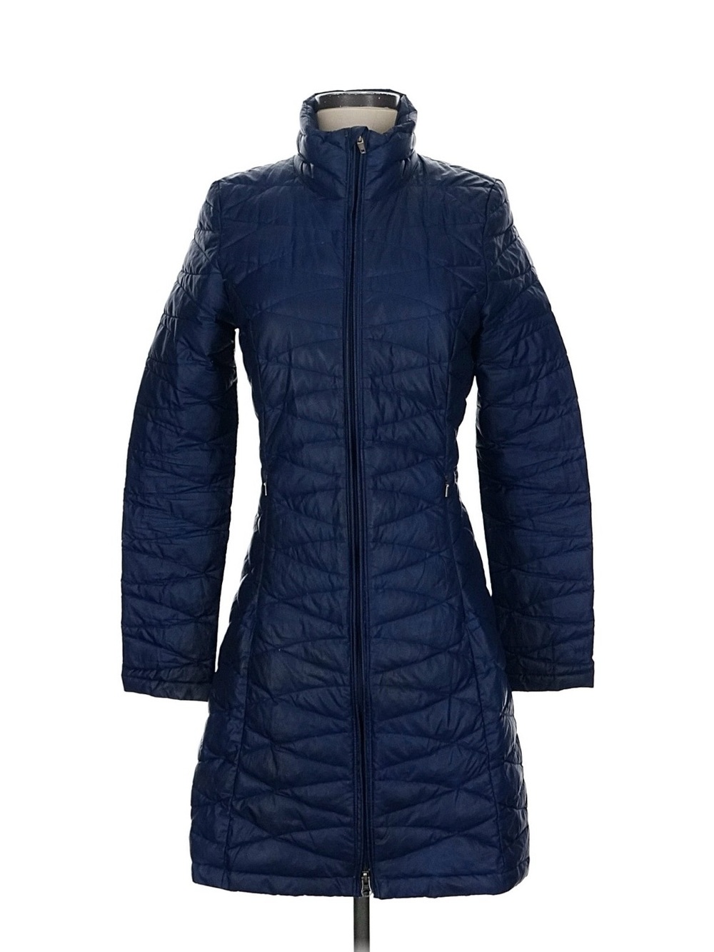 Patagonia Fiona Navy Mid-length Quilted Women's Puffer Coat